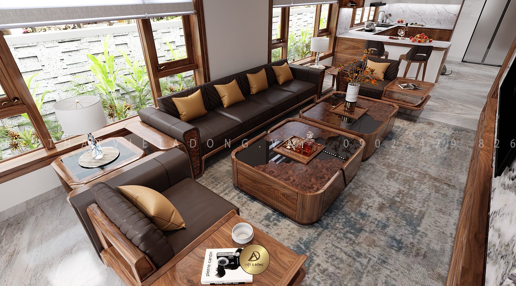 Mẫu sofa mang phong cách hiện đại cuốn hút